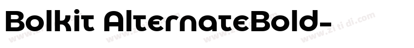 Bolkit AlternateBold字体转换